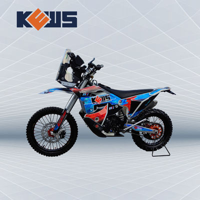 450CC Dual Sport Motorcycle Rally Motor Motorcycle 38kw Power Engine مع كل من المكربن ​​وخيارين Efi