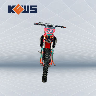 K23 موديل Enduro Dirt Bikes Zongshen NC300S مبرد بالماء بأربعة أشواط دراجات نارية باللونين الأحمر والأسود