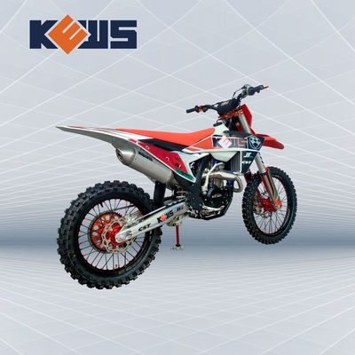 K23 موديل Enduro Dirt Bikes Zongshen NC300S مبرد بالماء بأربعة أشواط دراجات نارية باللونين الأحمر والأسود
